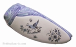 CERAMIC CICADA SIZE 4 BLUE OLD MOUSTIERS DECORATION 