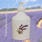 LIQUID SOAP DISPENSER PROVENCE LAVENDER DECORATION 