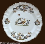 ASSIETTE PLATE LOUIS XV DECOR TRADITION VIEUX MOUSTIERS