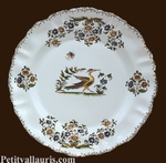 ASSIETTE PLATE LOUIS XV DECOR TRADITION VIEUX MOUSTIERS 