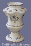 PRICK FLOWERS TULIPIER BLUE OLD MOUSTIERS TRADITION DECOR
