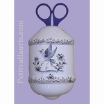 DISTRIBUTEUR DE FICELLE DECOR TRADITION VIEUX MOUSTIERS BLEU 