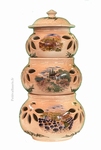 POTS CONSERVATEUR DECOR PAYSAGES PROVENCE FOND BEIGE 