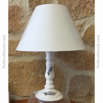 Avec Tissus Pieds Abat De Lampe Faience Jour odCxBe
