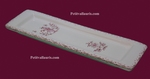 CERAMIC REST SPOON OLD MOUSTIERS PINK TRADITION DECORATION 